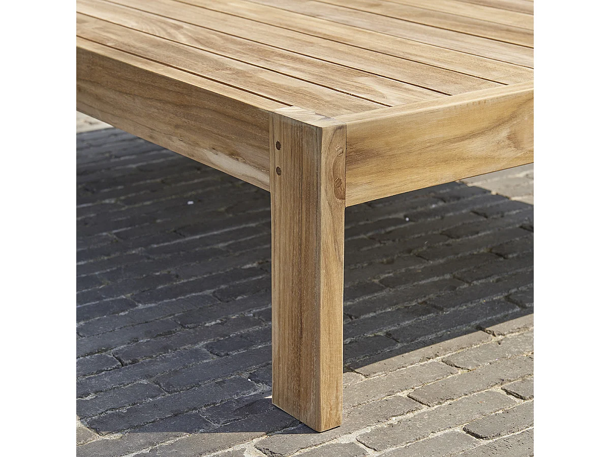 Table basse de jardin en teck massif