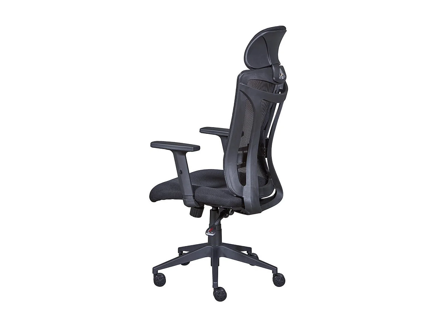 WALLY - Fauteuil de Bureau Tissu Mesh Noir et Appui-Tête