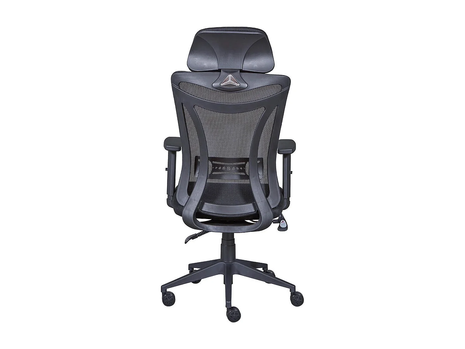 WALLY - Fauteuil de Bureau Tissu Mesh Noir et Appui-Tête