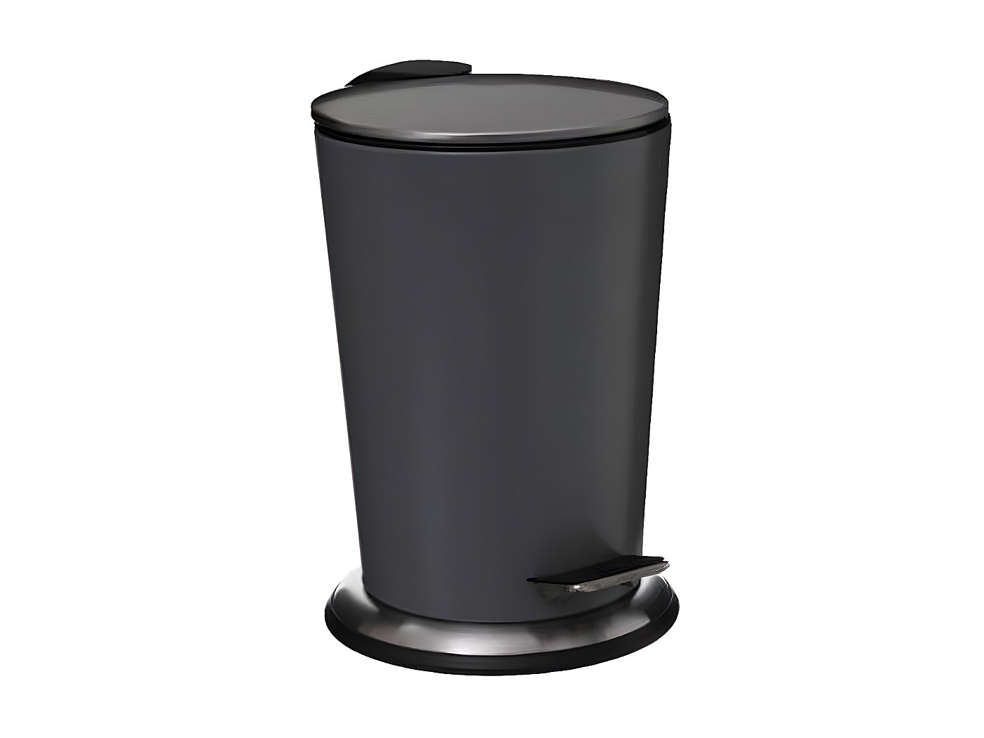 Douceur D'Intérieur, Poubelle De Salle De Bain (3 L) Metaline Sauge, Métal Mat