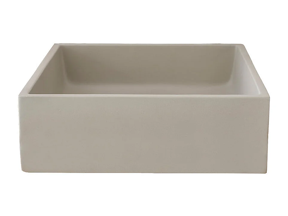 Vasque rectangulaire en béton gris 37 cm