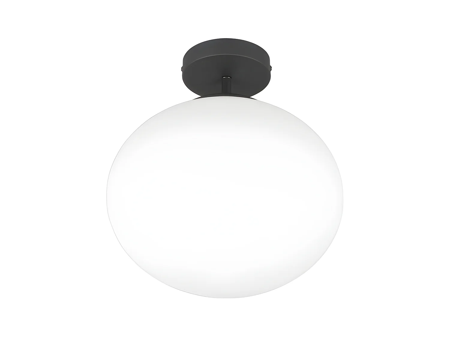 Lampe de plafond verre et métal Fomento
