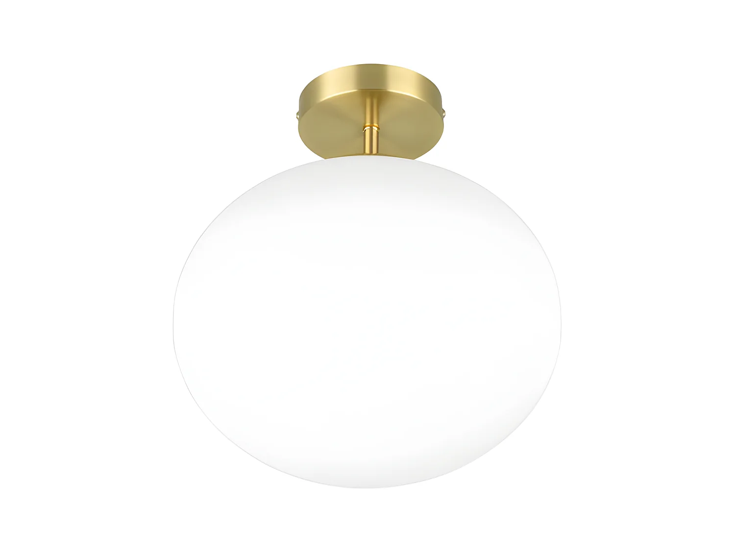 Lampe de plafond verre et métal Fomento
