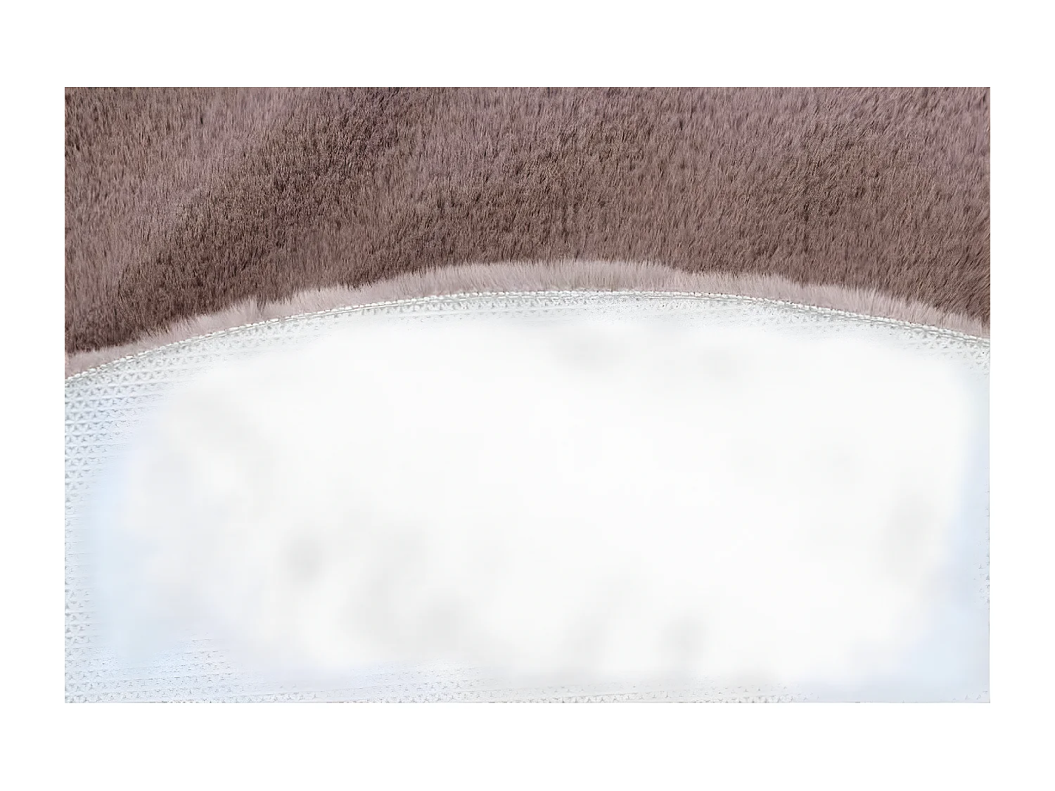 Tapis de Bain Fait à la Main "Rabbit" 100cm Rose