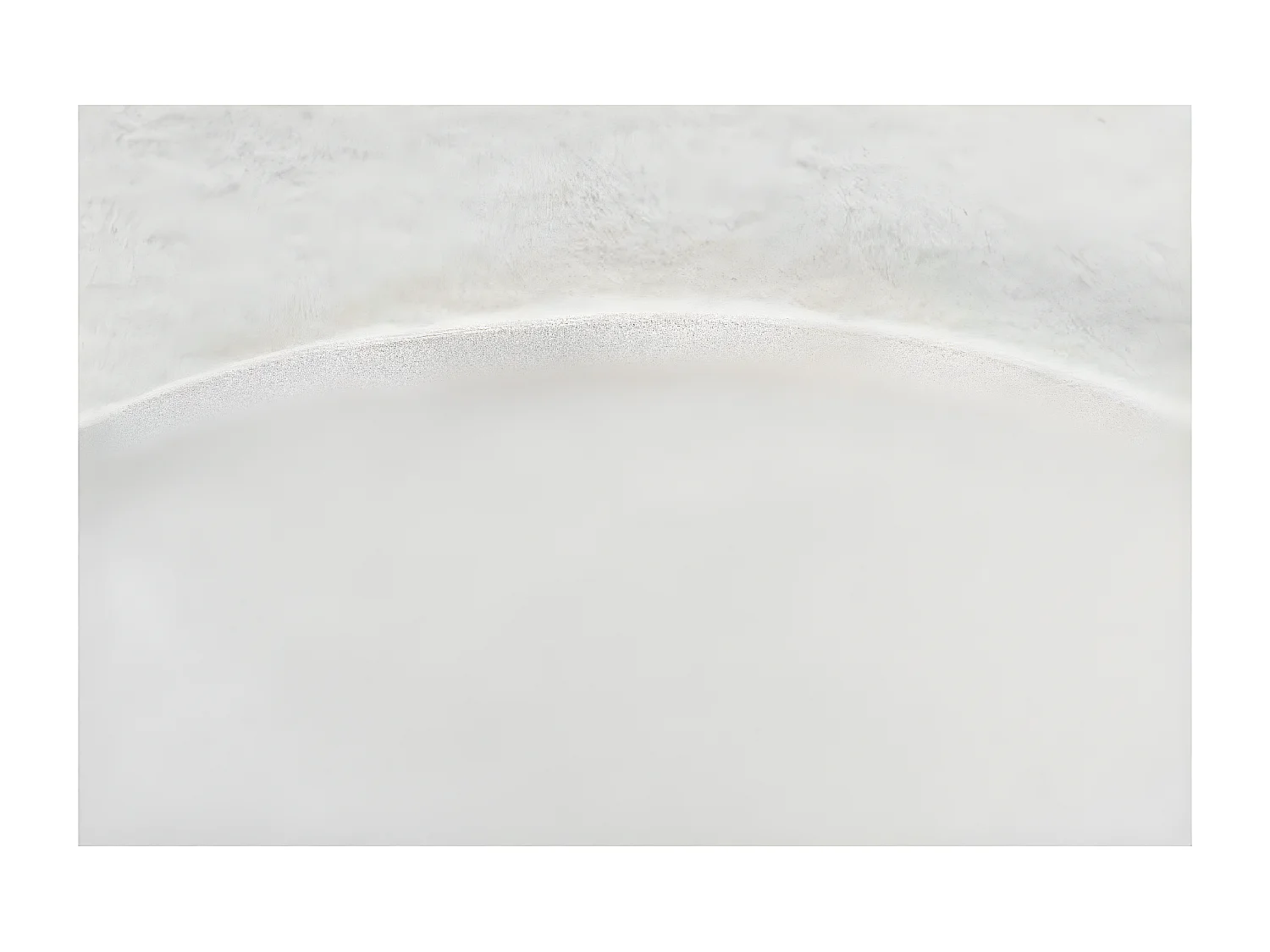 Tapis de Bain Fait à la Main "Rabbit" 100cm Blanc