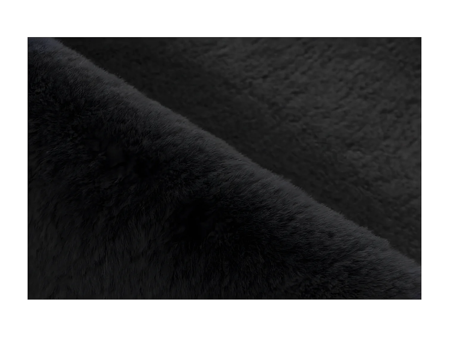 Tapis de Bain Fait à la Main "Rabbit" 100cm Gris Foncé