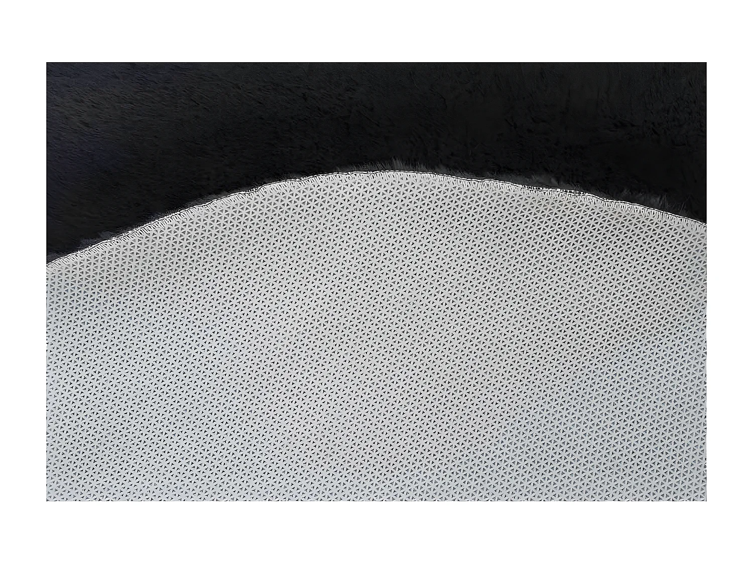 Tapis de Bain Fait à la Main "Rabbit" 100cm Gris Foncé