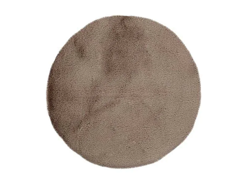 Tapis de Bain Fait à la Main "Rabbit" 100cm Beige Foncé