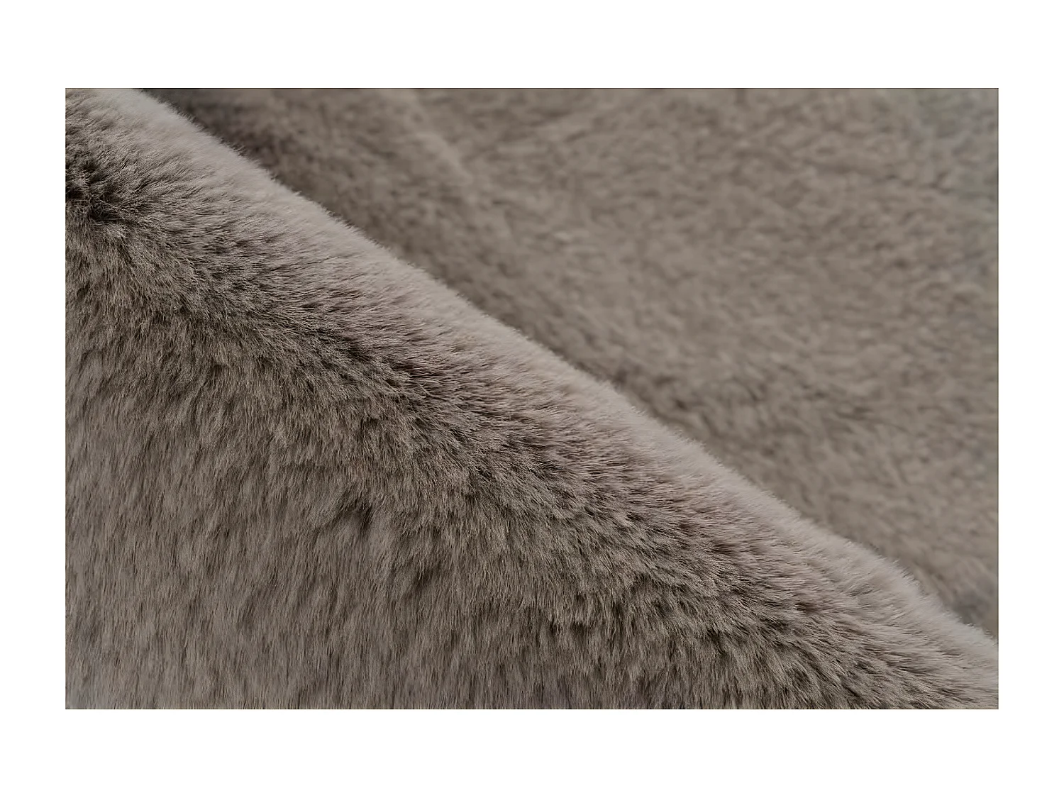 Tapis de Bain Fait à la Main "Rabbit" 100cm Beige Foncé