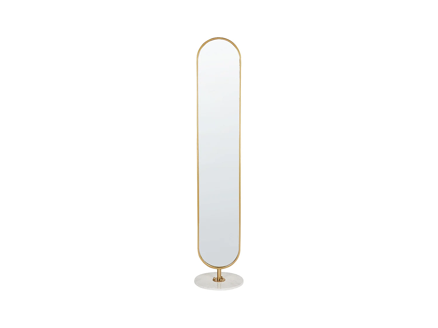 Porte-manteau avec miroir MOODY 170 cm Métal Doré