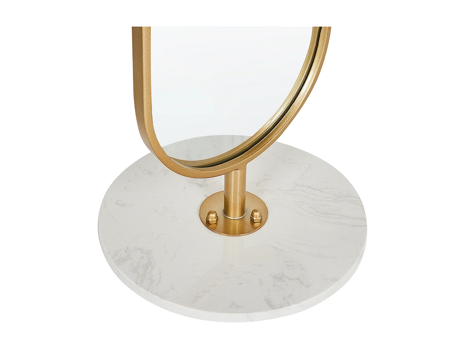 Porte-manteau avec miroir MOODY 170 cm Métal Doré