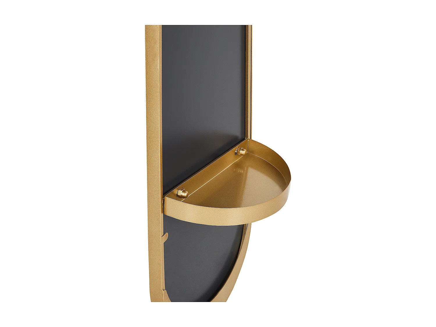 Porte-manteau avec miroir MOODY 170 cm Métal Doré