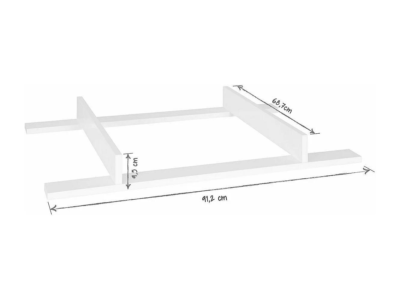 Chambre complète bébé 70x140 cm panneaux de fibres bois KOMBU