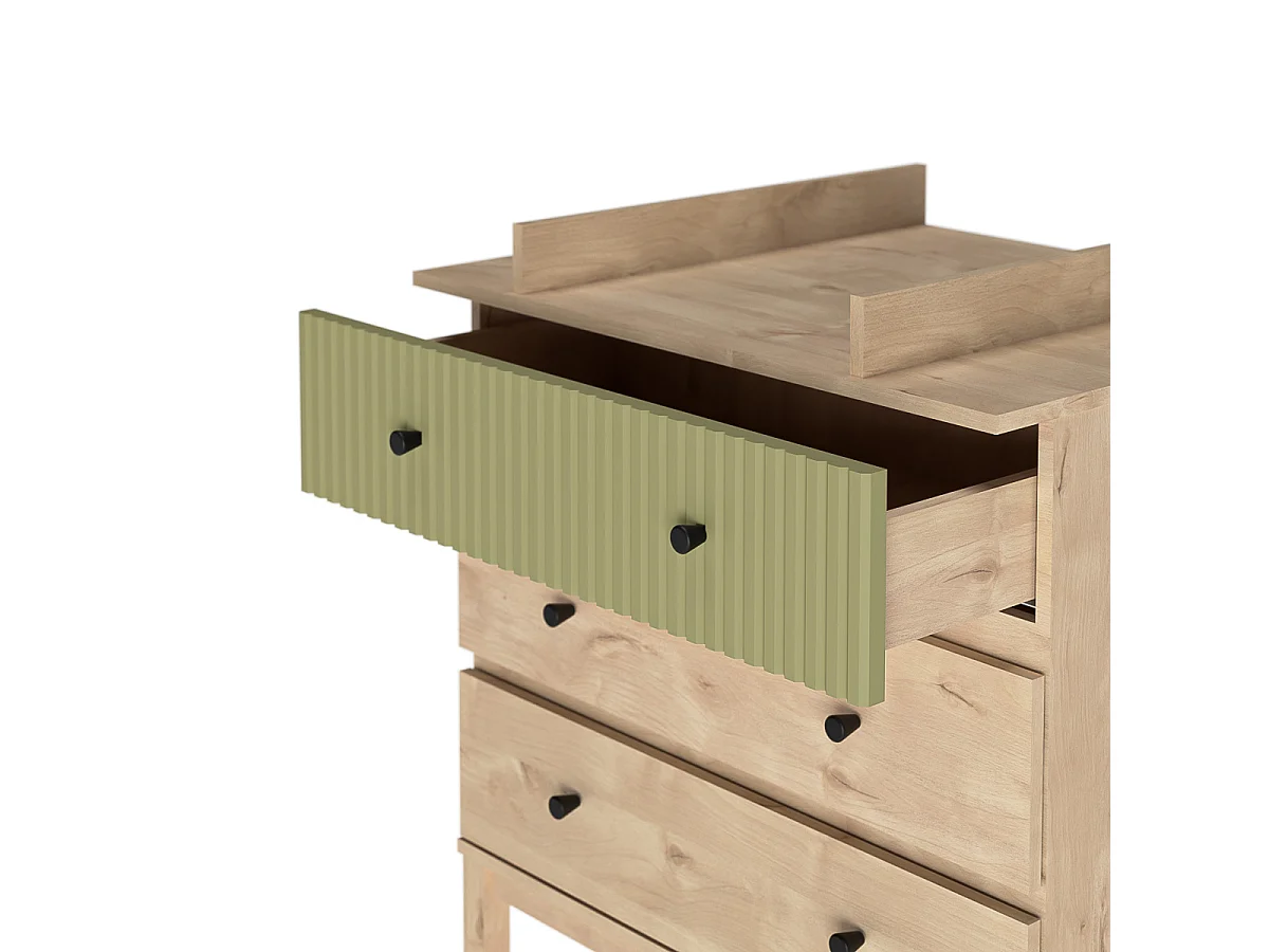 Chambre complète bébé 70x140 cm panneaux de fibres bois KIWI