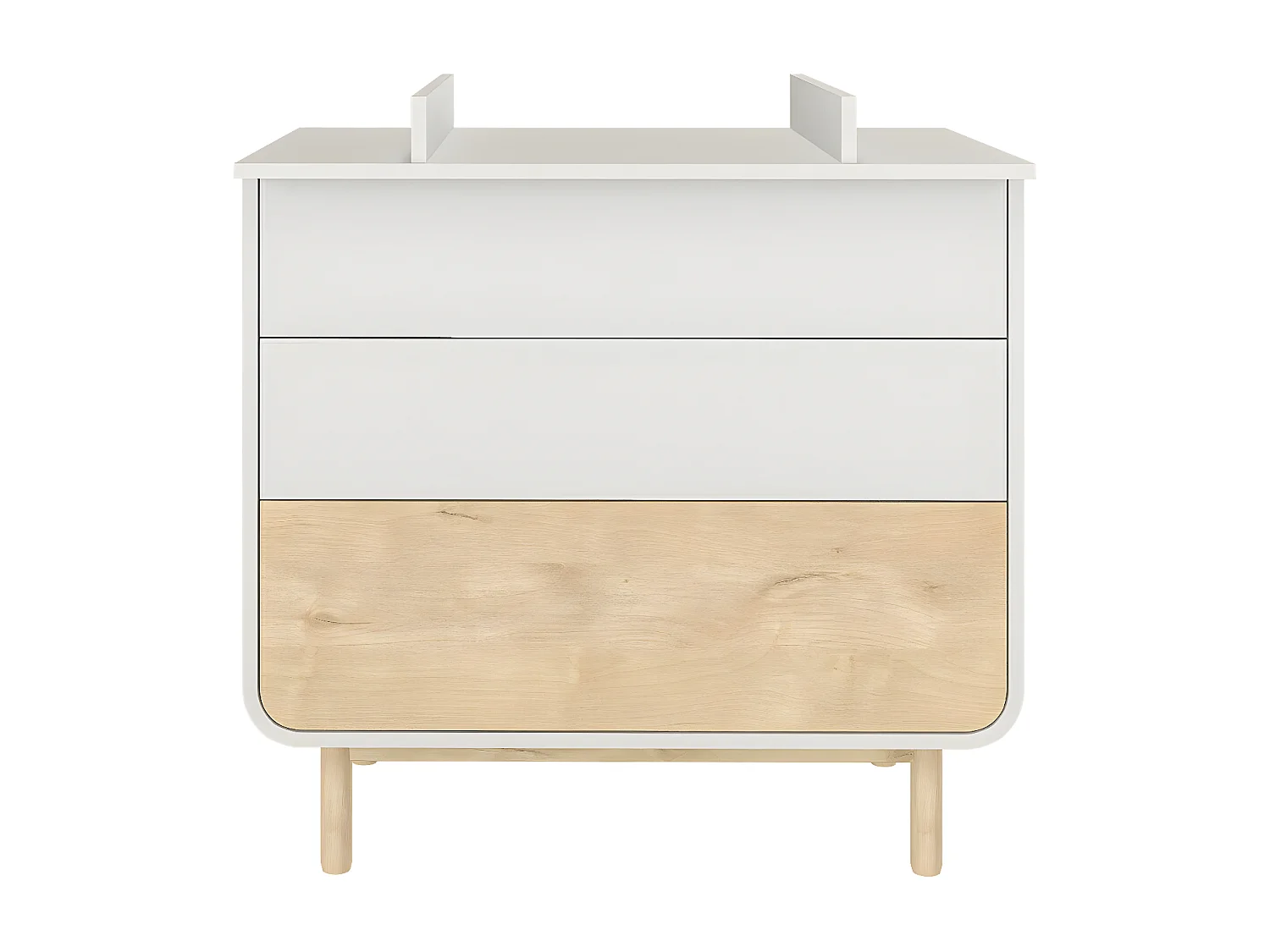 Chambre complète Montessori bébé 70x140 cm panneaux de fibres blanc SASHA