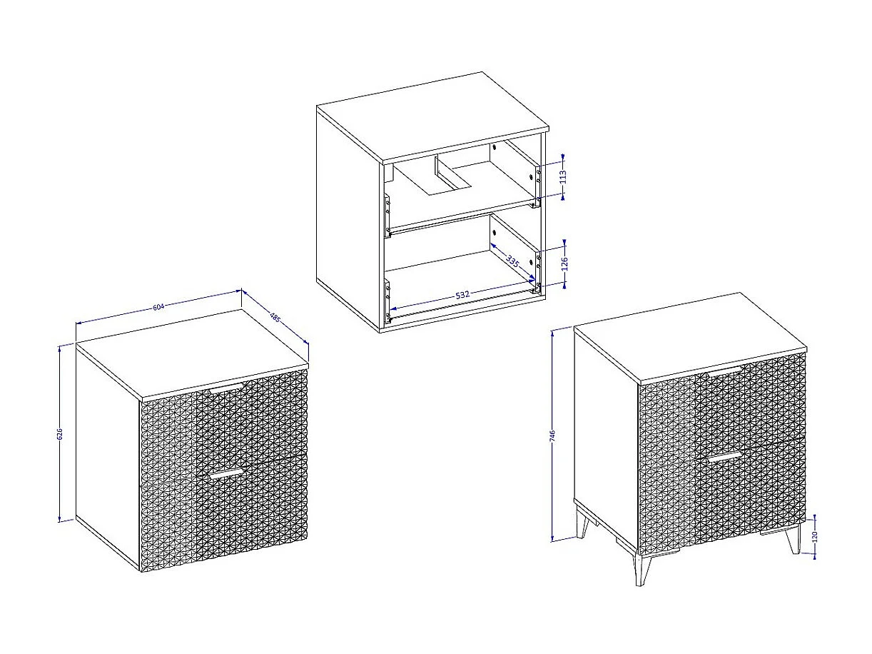 Conjunto de 2 muebles de baño colección CHIC en colores blanco y dorado. Mueble bajo lavabo.