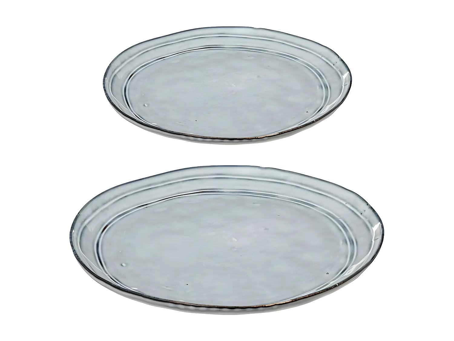 Service de Table 12 Pièces "Flower" 26cm Bleu