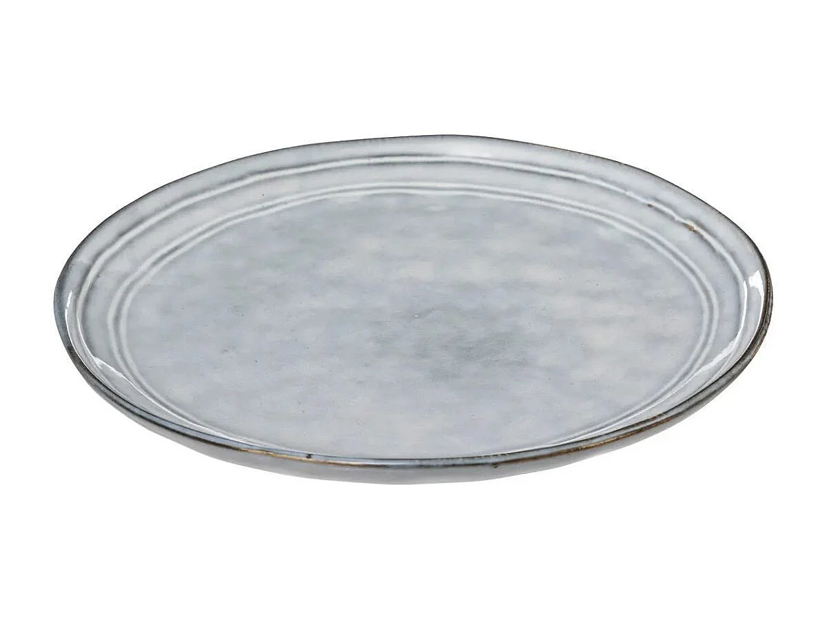 Service de Table 12 Pièces "Flower" 26cm Bleu