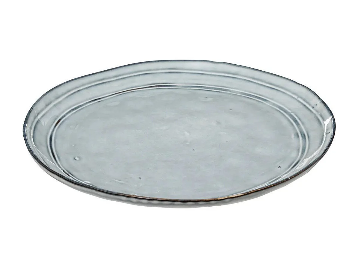 Service de Table 12 Pièces "Flower" 26cm Bleu