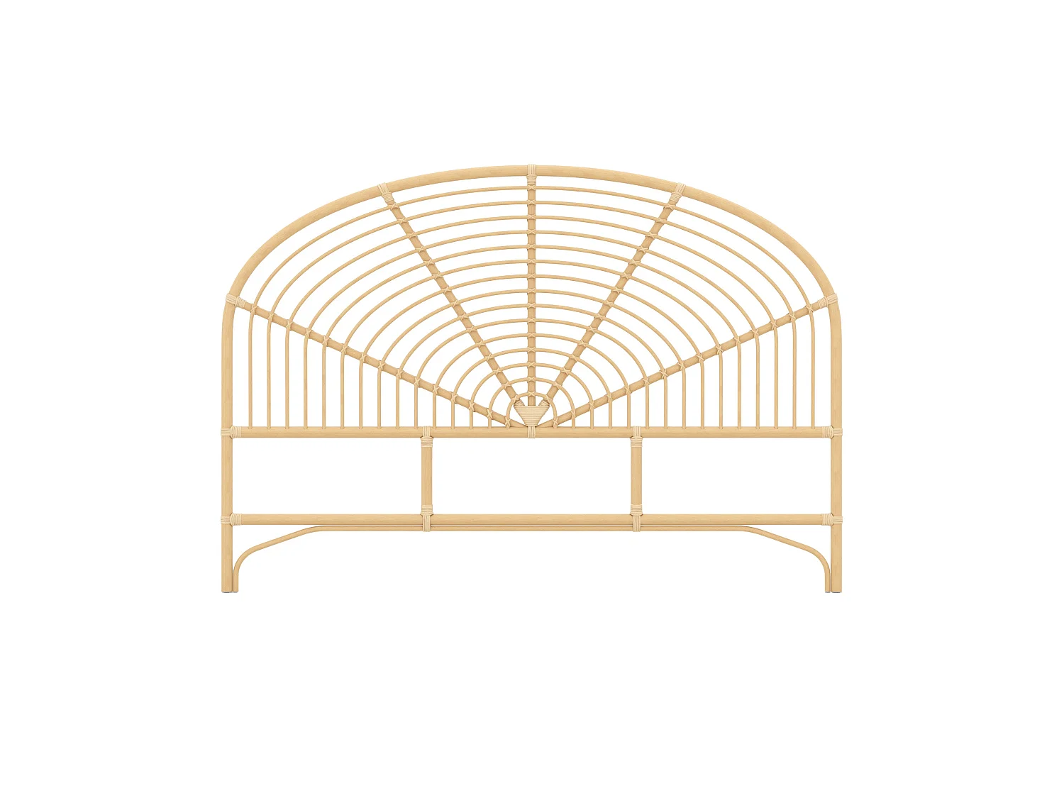 Testiera in rattan naturale 160 cm - Séléna