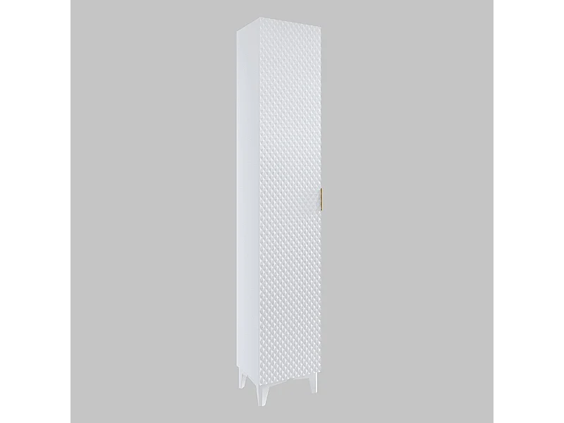 Badkamerkolom collectie CHIC wit en goud - Modern en elegant opbergen