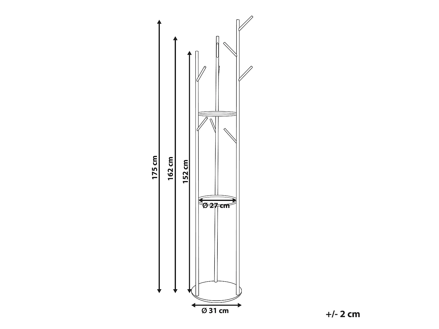 Coat Stand RALTSON Gold