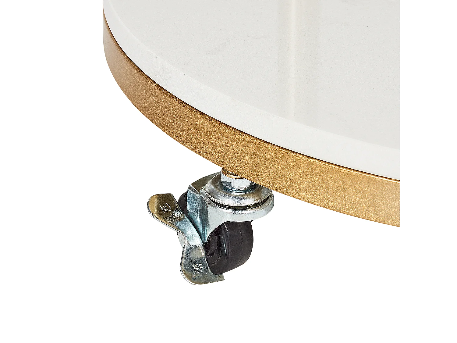 Porte-manteau avec miroir LORENA 172 cm Métal Doré