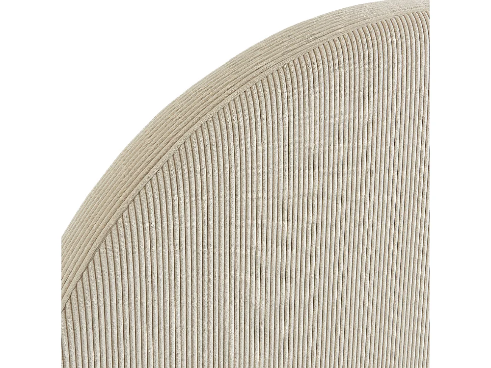 Lit enfant MAGNUS velours cotelé beige 90x190 sommier inclus