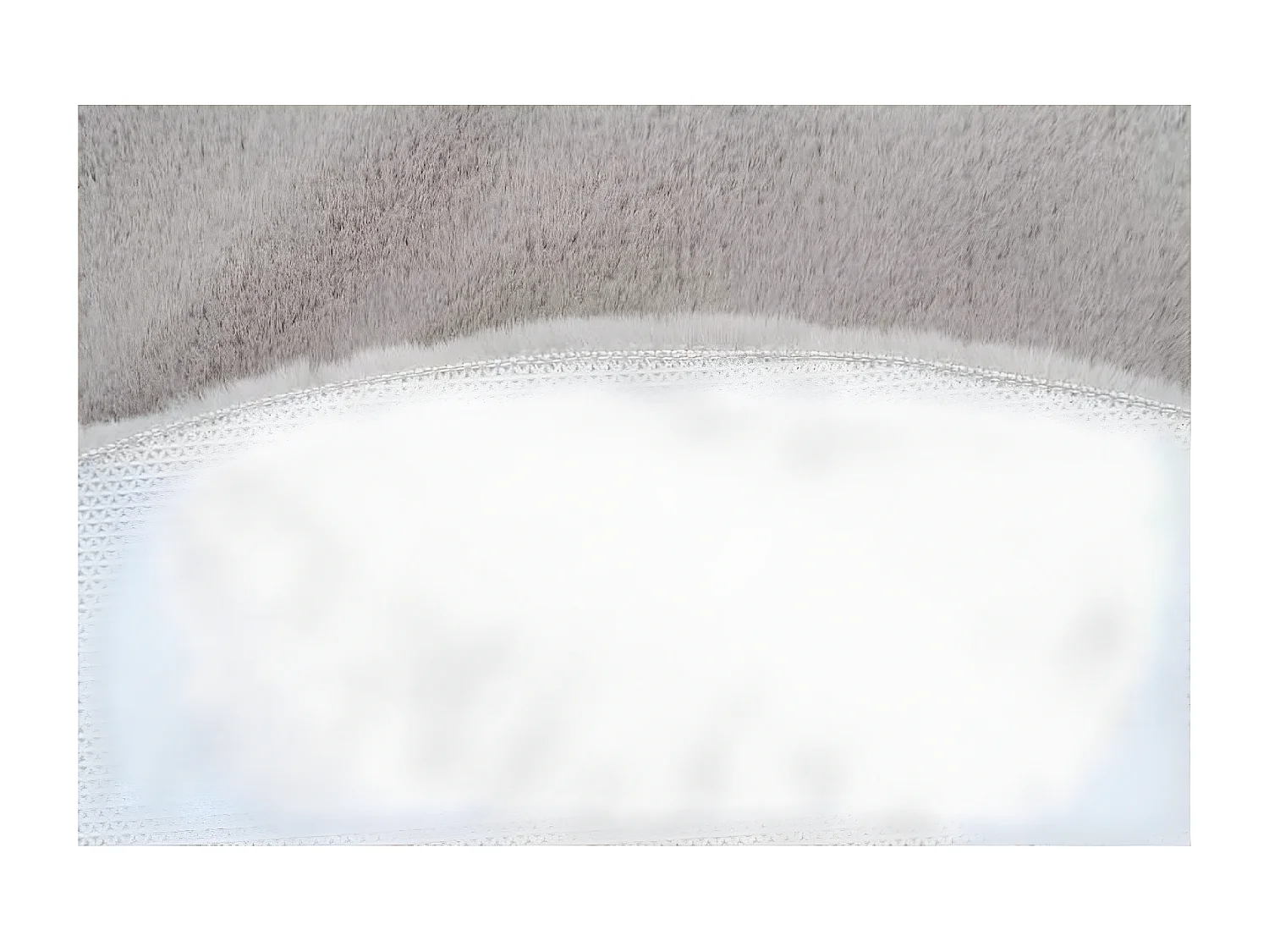 Tapis de Bain Antidérapant "Rabbit" 100cm Gris Clair