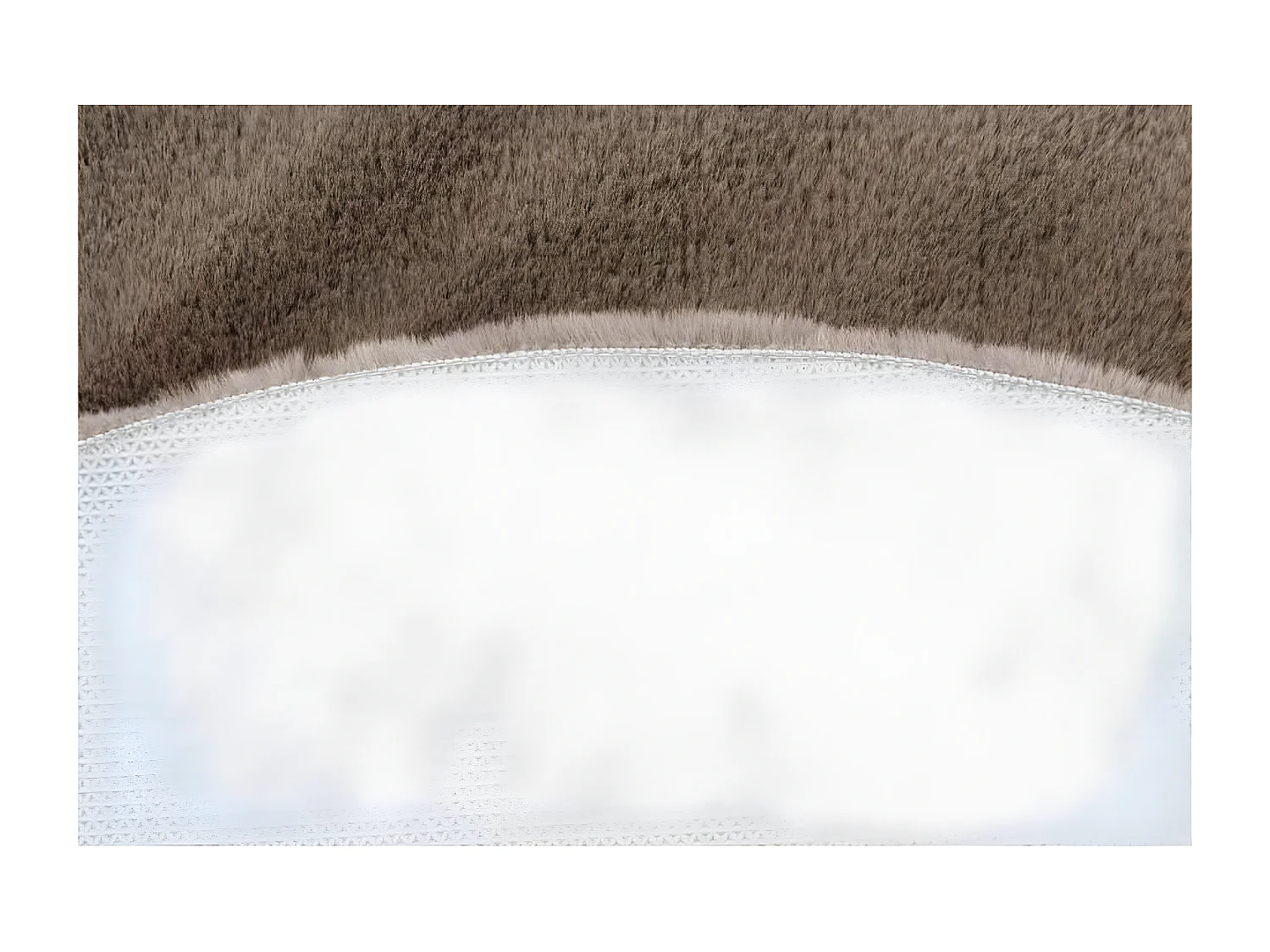 Tapis de Bain Antidérapant "Rabbit" 100cm Beige Foncé