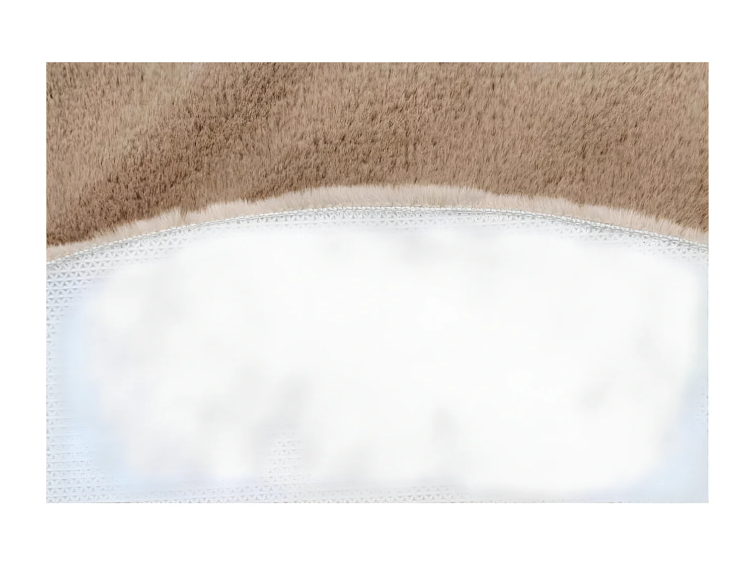 Tapis de Bain Antidérapant "Rabbit" 100cm Beige