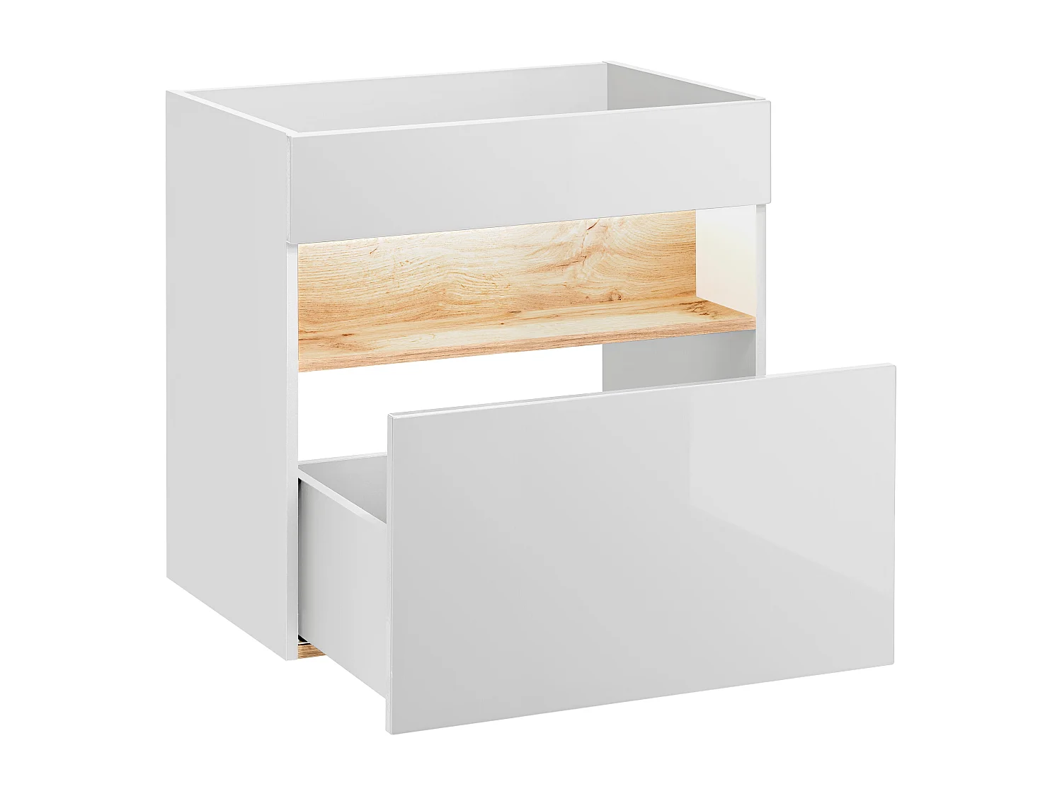 Armoire Sous Lavabos BAHAMA CUW60 1D 60x46x68 Blanc