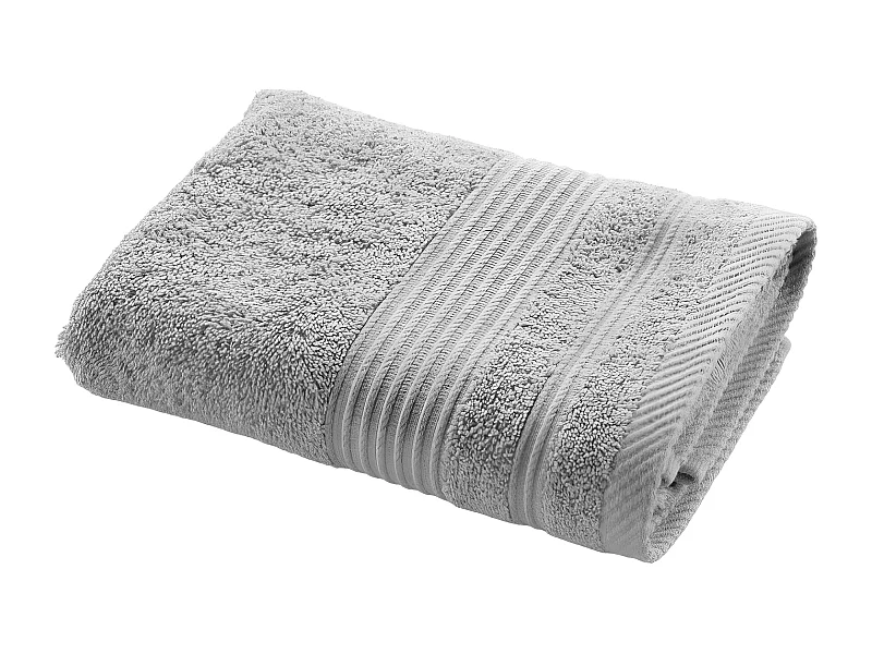 Serviette de Toilette "Tendresse" 50x90cm Gris Perle