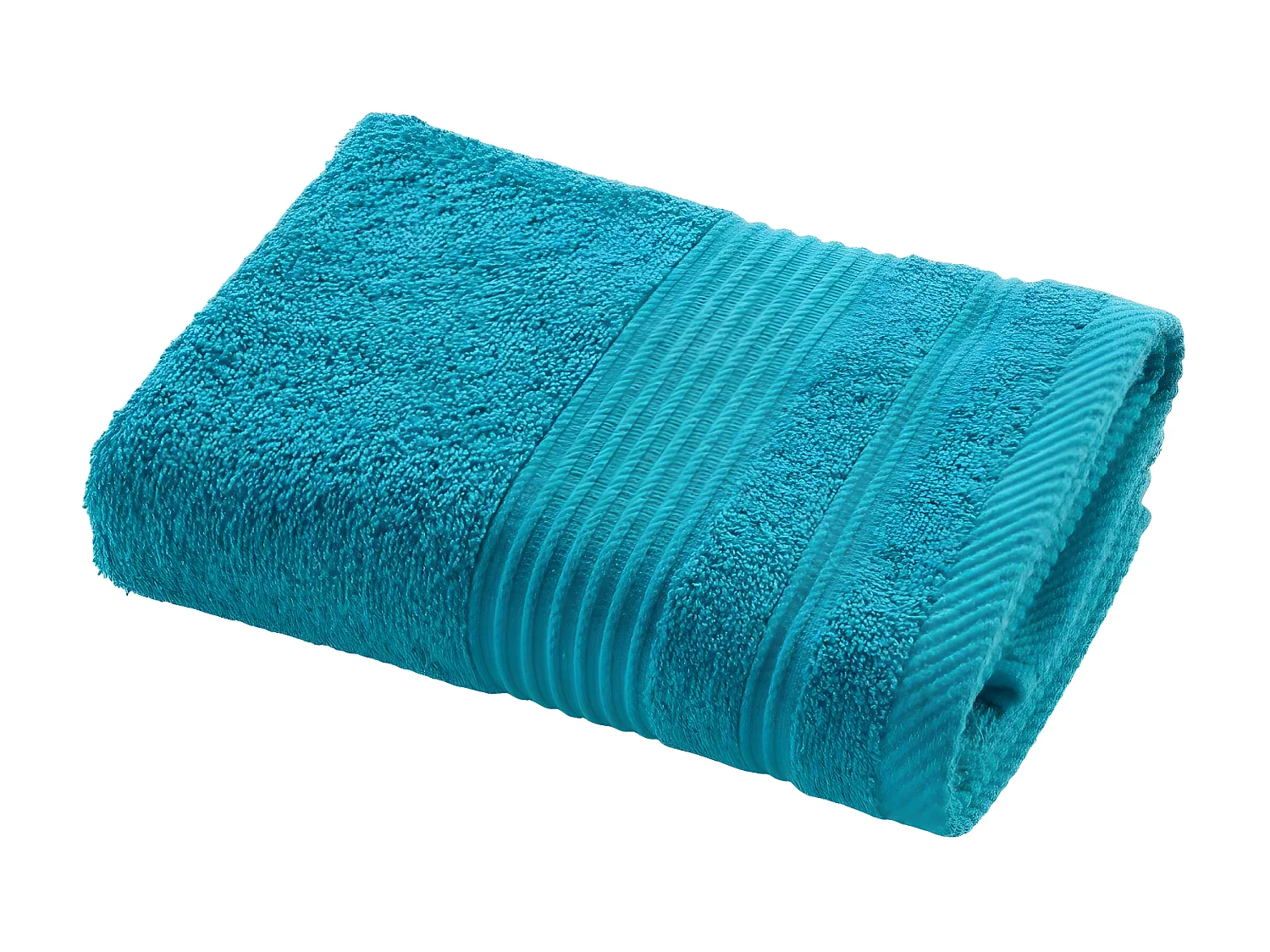 Serviette de Toilette "Tendresse" 50x90cm Bleu Paon