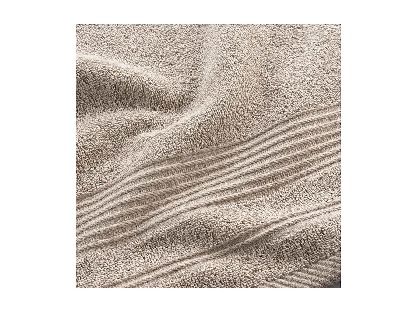 Serviette de Toilette "Tendresse" 50x90cm Taupe