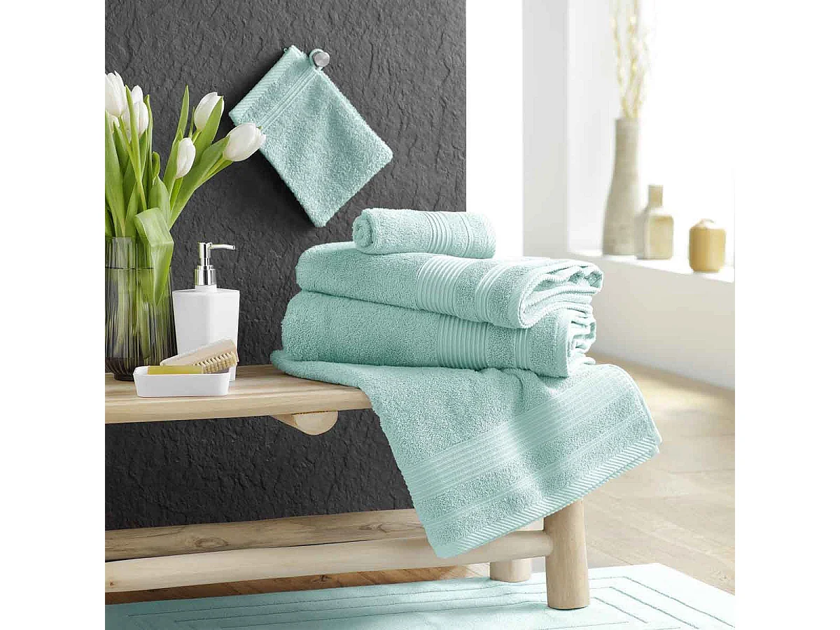 Serviette de Toilette "Tendresse" 50x90cm Céladon