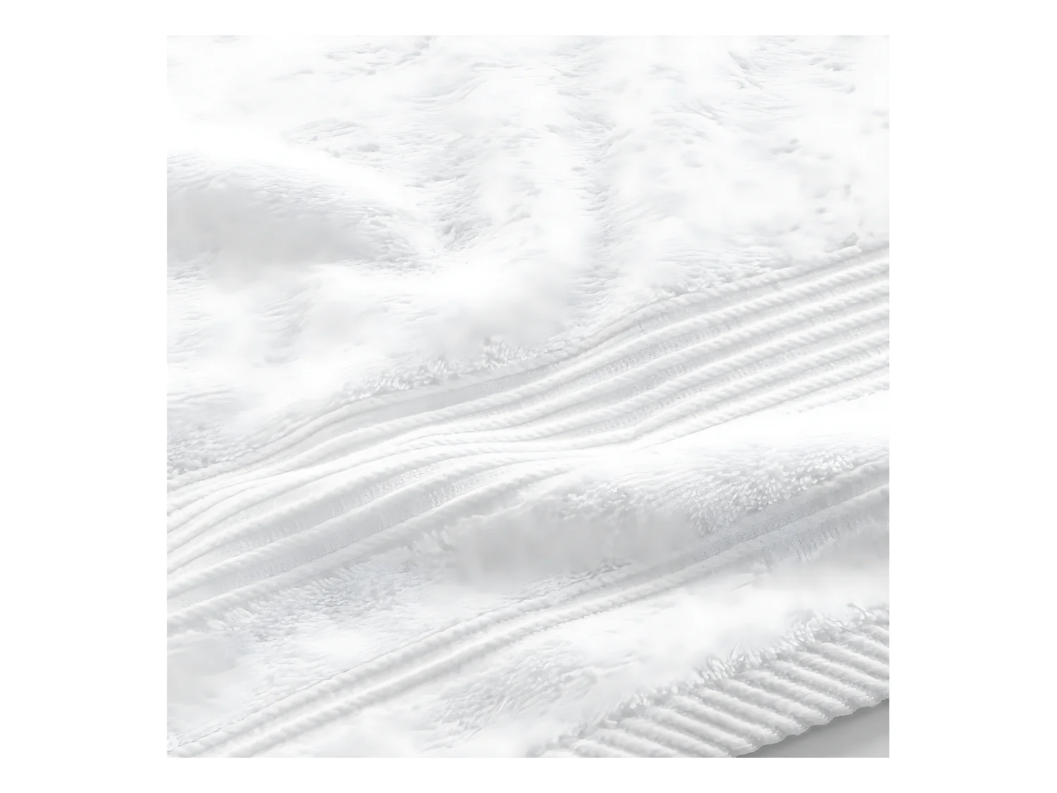 Serviette de Toilette "Tendresse" 50x90cm Blanc