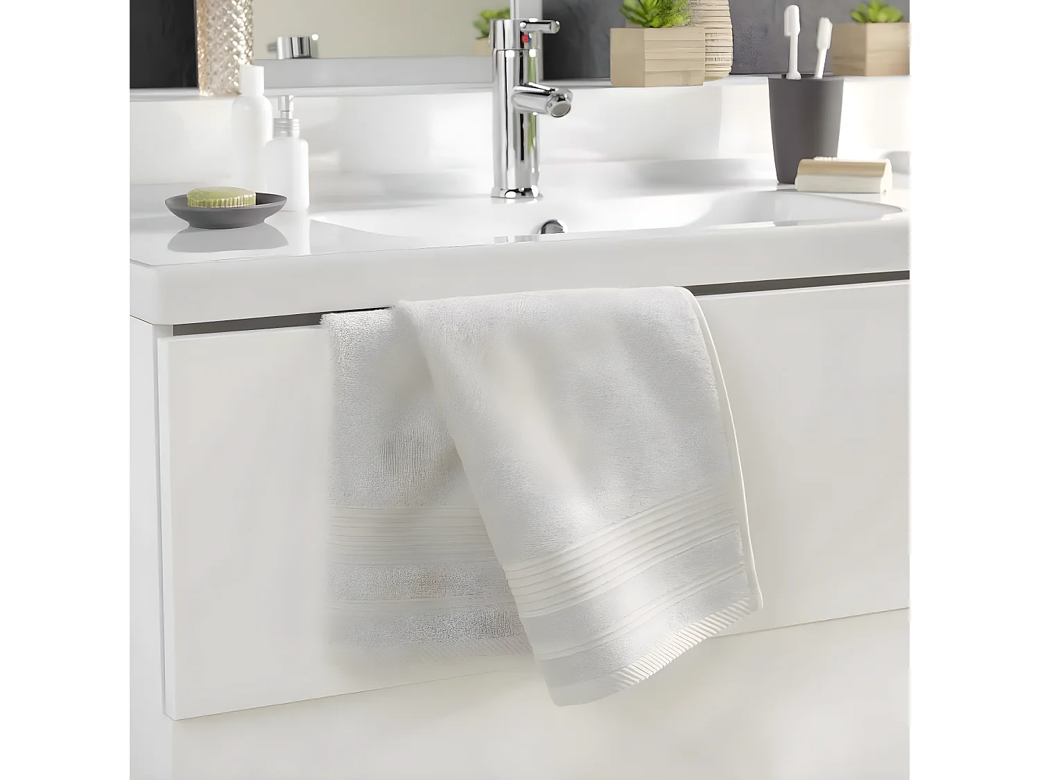 Serviette de Toilette "Tendresse" 50x90cm Lin