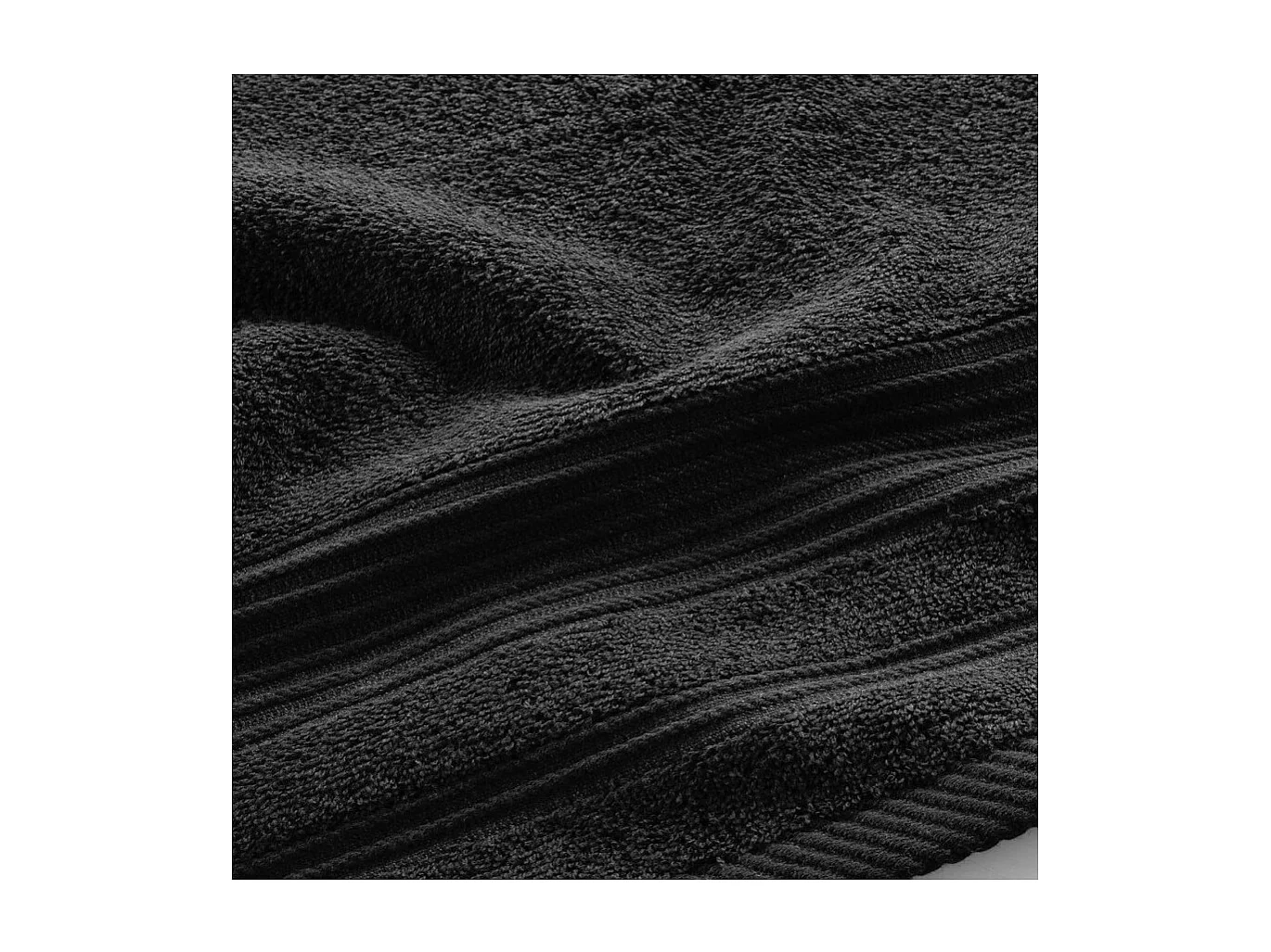 Serviette de Toilette "Tendresse" 50x90cm Noir