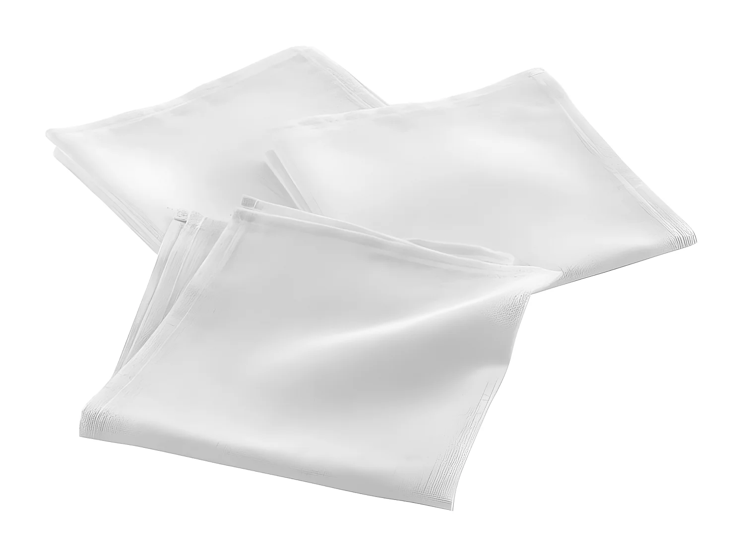 Lot de 3 Serviettes de Table "Silvery" 40x40cm Gris