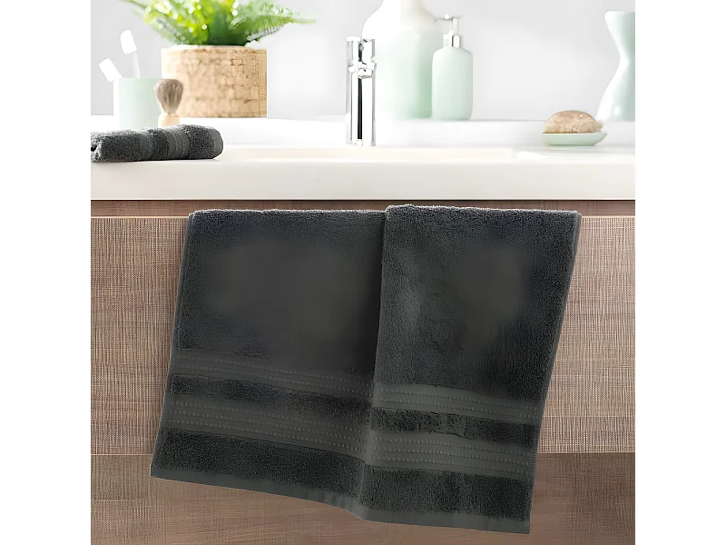 Serviette de Toilette "Excellence" 50x90cm Anthracite