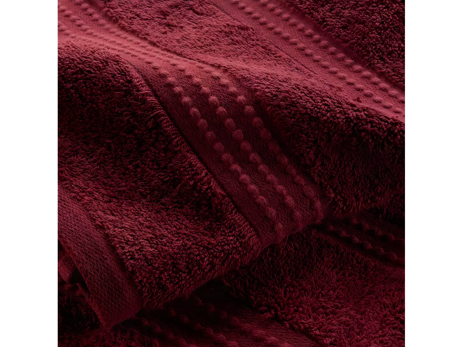 Serviette de Toilette "Excellence" 50x90cm Bordeaux