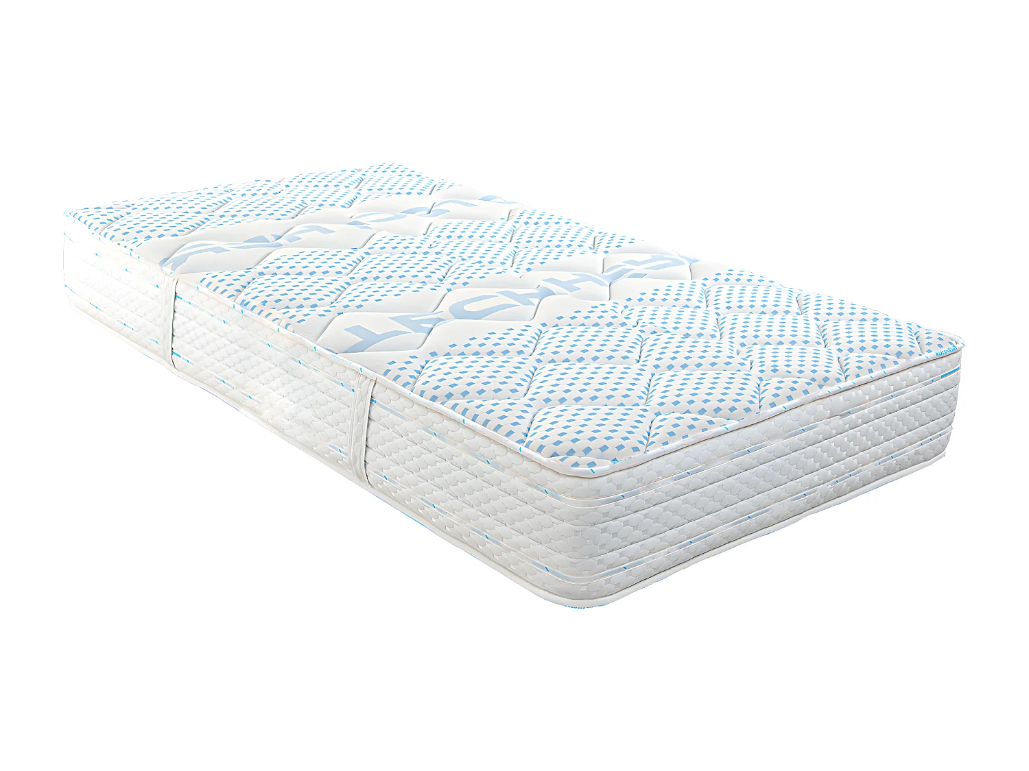 Matelas réversible NELA en mousse 90 x 190 cm, avec face été/hiver, mémoire de forme, ferme, indépendance du couchage - épaisseur 24 cm