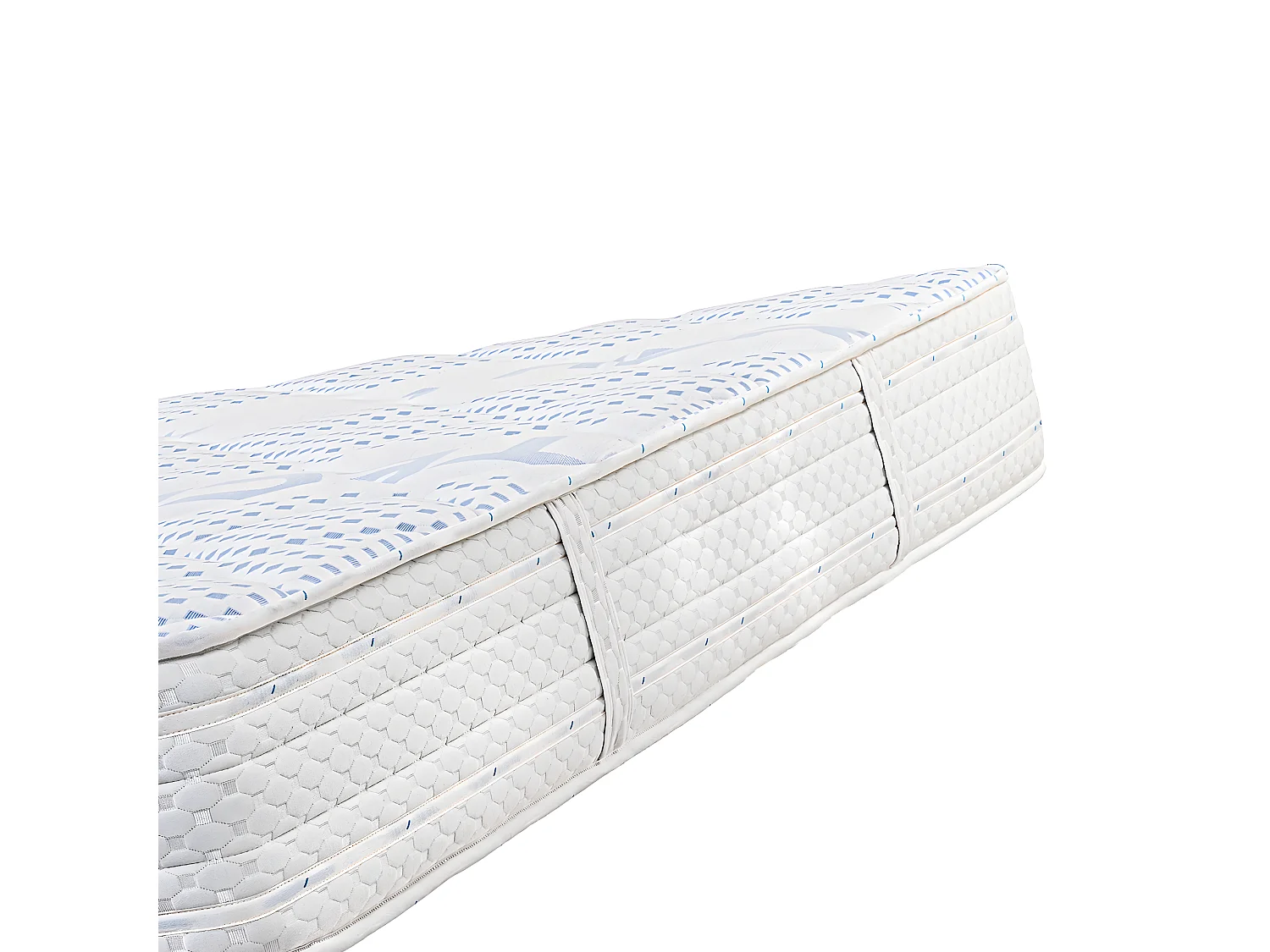 Matelas réversible NELA en mousse 90 x 190 cm, avec face été/hiver, mémoire de forme, ferme, indépendance du couchage - épaisseur 24 cm