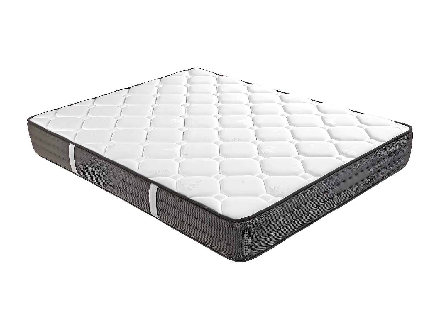 Matelas réversible Queen Size SONIA en mousse 3D, avec face été/ hiver, indépendance du couchage, mémoire de forme - 160 X 200 X 20 cm