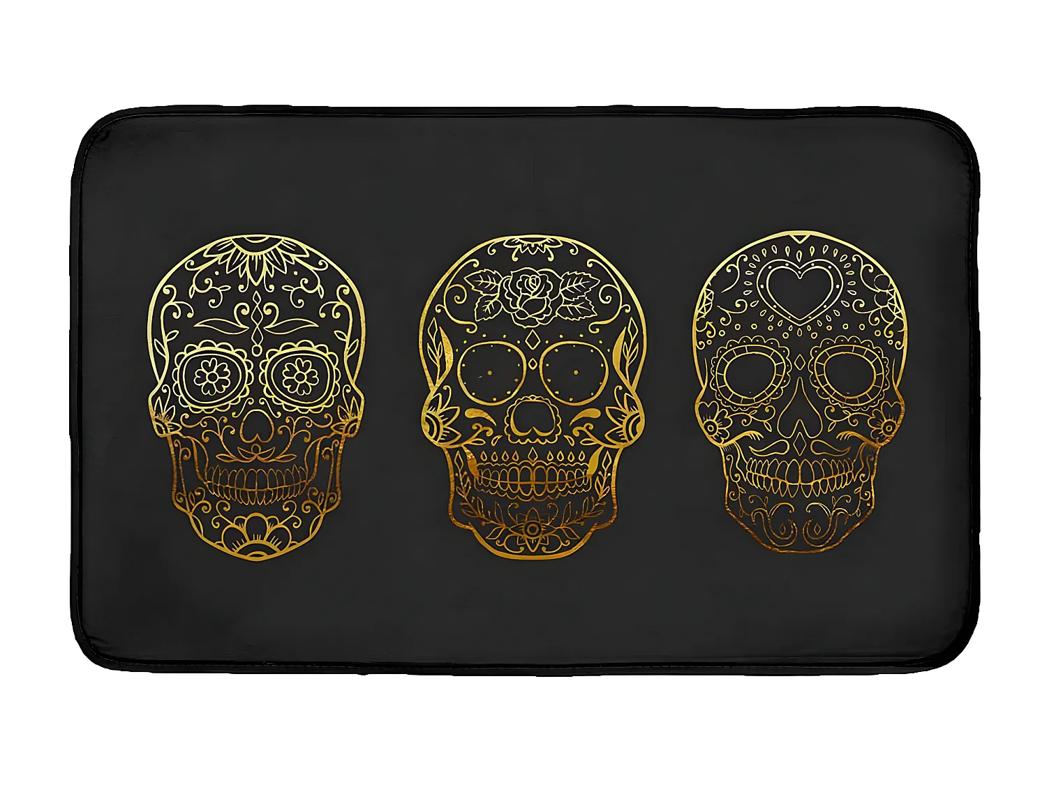 Tapis Déco en Velours "Cadallera" 50x80cm Gris