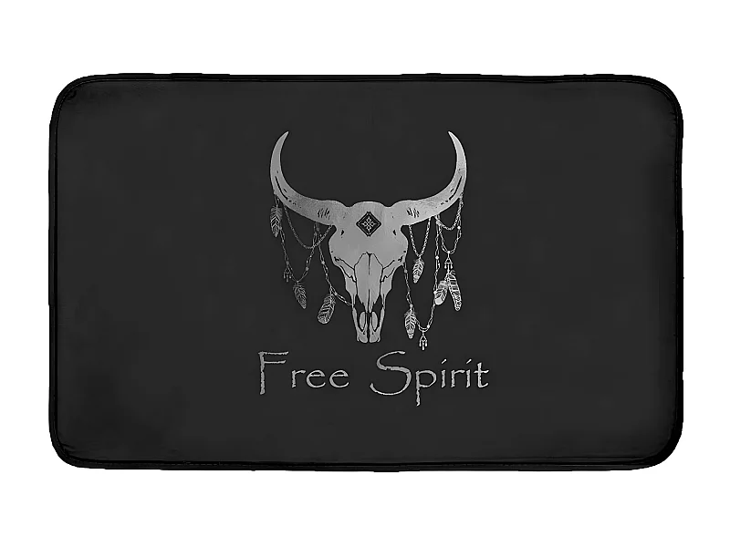 Tapis Déco en Velours "Yucatan" 50x80cm Argent