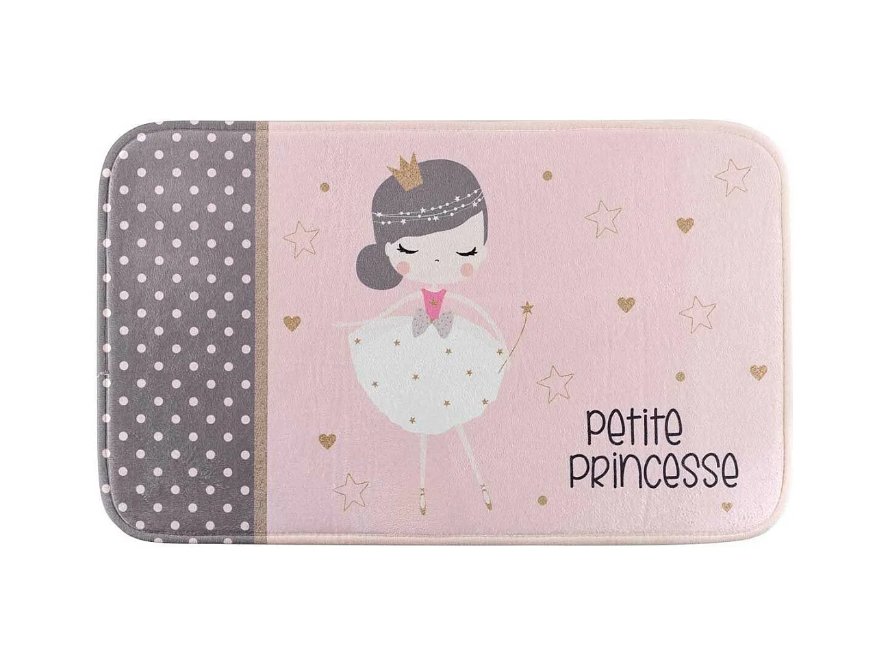 Tapis Enfant "Petite Princesse" 45x75cm Rose