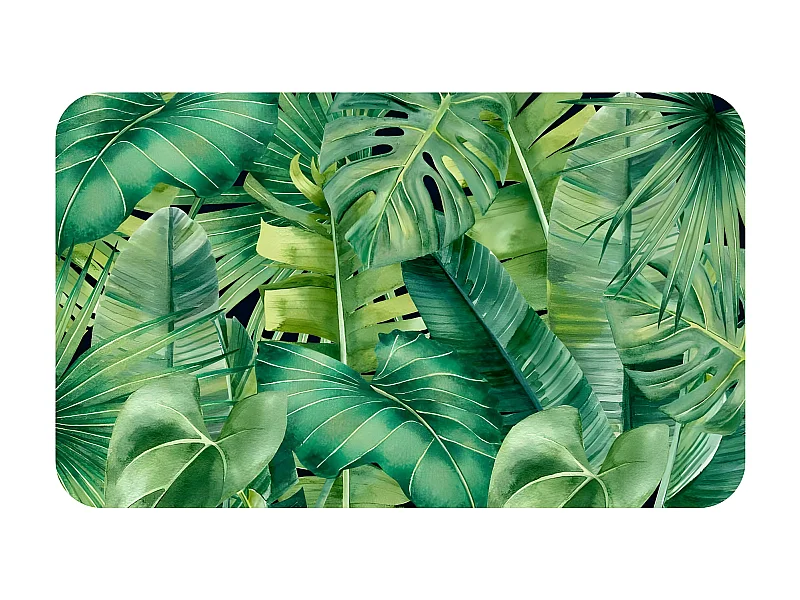 Tapis Imprimé "Adriana" 45x75cm Vert