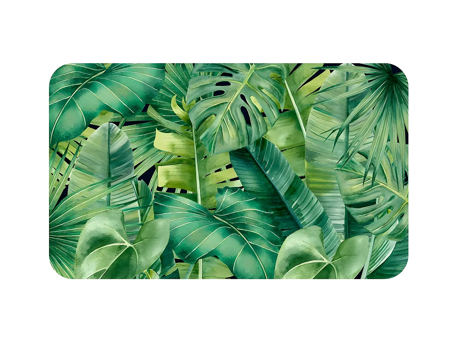 Tapis Imprimé "Adriana" 45x75cm Vert